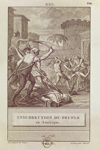Aufstand des amerikanischen Volkes im Jahr 1768, graviert von David