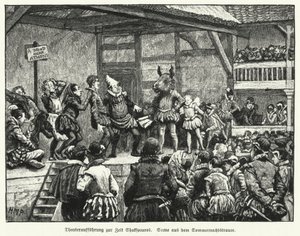 Aufführung von William Shakespeares Stück Ein Sommernachtstraum zu Lebzeiten des Dramatikers