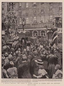 Ein herzlicher Empfang, die Rückkehr des Prinzen von Wales aus dem Kontinent