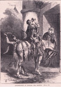 Ermordung von Eduard dem Märtyrer, 979 n. Chr. von Henry Marriott Paget