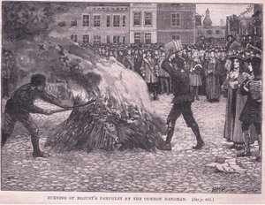 Verbrennung der Pamphlete von Blount durch den öffentlichen Henker von Henry Marriott Paget