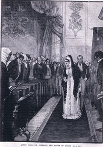 Königin Caroline betritt das House of Lords von Henry Marriott Paget