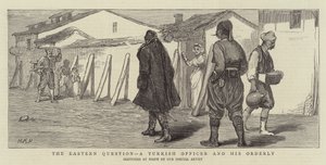 Die östliche Frage, ein türkischer Offizier und sein Ordonnanz von Henry Marriott Paget