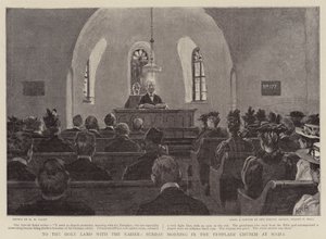 Ins Heilige Land mit dem Kaiser, Sonntagmorgen in der Templerkirche in Haifa von Henry Marriott Paget