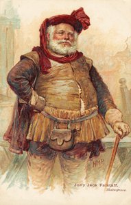 William Shakespeares komische Figur Sir John Falstaff (Druck) von Henry Marriott Paget