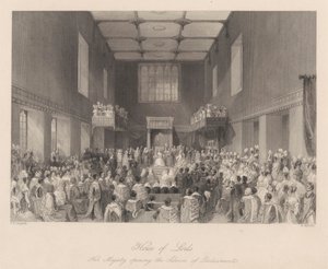 Ihre Majestät eröffnet die Parlamentssitzung von Henry Melville