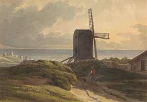 Windmühle an der Küste bei Hastings von Henry Morton