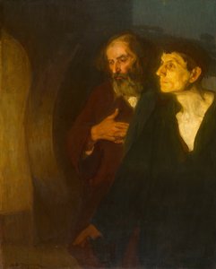 Die zwei Jünger am Grab von Henry Ossawa Tanner