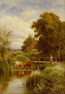Über den Bach, Midgham, Berkshire von Henry Parker