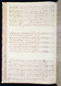 MU MS 88 f.102 "Man that is born of woman", Seite aus einem Band englischer Anthems, komponiert und geschrieben von Henry Purcell (1659-95) 1673 von Henry Purcell