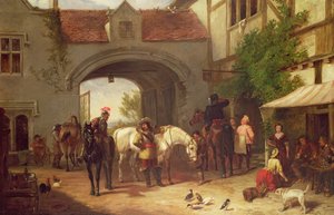 Szene vor einem Gasthaus in Holland von Henry Richard Graves