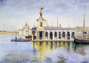Venedig, die Dogana, 1874