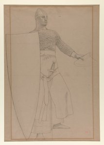 Ohne Titel [Graphitstudie der Wanddekoration im Sitzungssaal des Prudential Life Insurance Gebäudes in Newark, New Jersey]