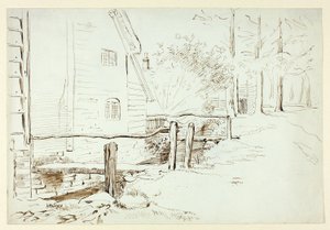 Landschaft mit Brücke