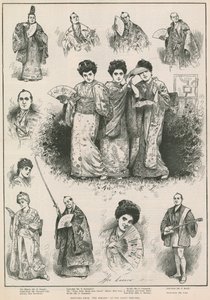 Skizzen aus The Mikado im Savoy Theatre von Henry Stephen Ludlow