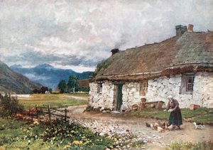 Ein Croft in der Nähe von Loch Etive, Argyllshire