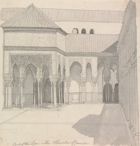 Löwenhof in der Alhambra von Granada von Henry Swinburne