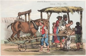 Ziegelherstellung, veröffentlicht von Thomas Mclean of Haymarket, 1824