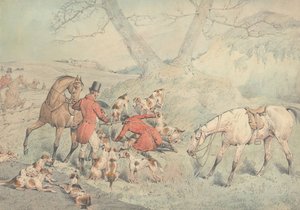 Fuchsjagd: In den Bau gegangen von Henry Thomas Alken