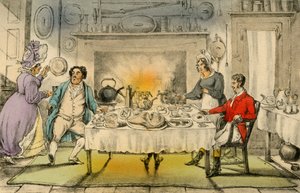 Mr. Jorrockss Jagdfrühstück: eine schreckliche Überraschung, 1838 von Henry Thomas Alken