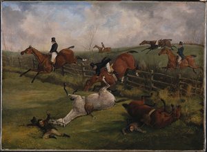 Das große Leicestershire-Steeplechase, 12. März 1829: Eine reiche Szene, wie sie kein anderes Land bieten kann