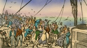 Die Freuden eines Margate-Dampfschiffs, 1838 von Henry Thomas Alken