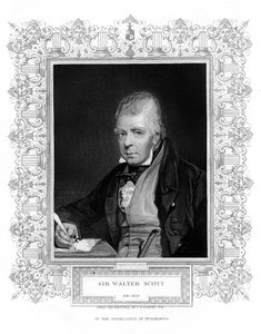 Sir Walter Scott, 1. Baronet, produktiver schottischer Historienromanautor und Dichter, 19. Jahrhundert