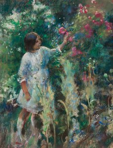 Im Garten, ca. 1900 von Henry Tonks