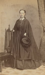 Carte-de-visite Porträt von Carrie N. Lacy, 1865