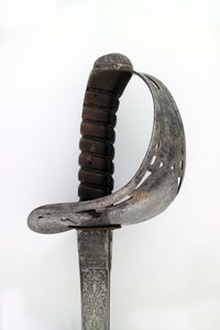 Artillerieoffiziersschwert von Captain Tyrwhitt Pulman, Bengal Artillery, 1859