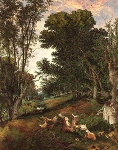 Gegen Abend im Wald von Henry William Banks Davis