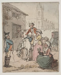 Szene vor einem Gasthaus von Henry William Bunbury