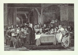 Kolumbus am Hof von Isabella