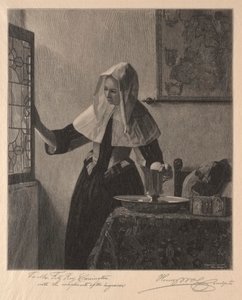 Junge Frau am Fenster, 1907 von Henry Wolf