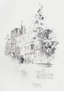 Brasenose College, Oxford, zeigt das Zimmer des englischen Geistlichen und Schriftstellers Reginald Heber von Herbert (after) Railton