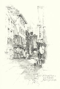Dr. Johnsons Haus, Inner Temple Lane, wohnte dort von 1760 bis 1765 von Herbert (after) Railton