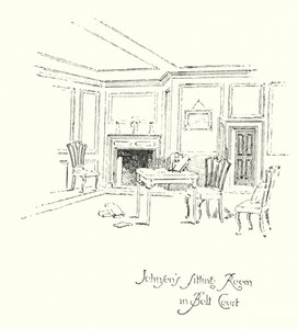 Dr. Johnsons Wohnzimmer in Bolt Court, London