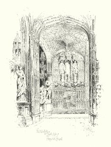 Fächergewölbe im Südschiff der Kapelle Heinrichs VII. von Herbert (after) Railton