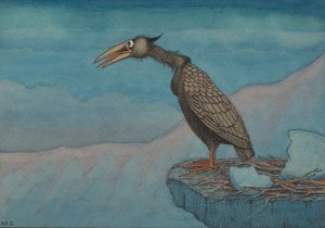 Frisch geschlüpfter Raubvogel, ca. 1910