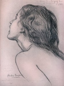 Studie für eine singende Sirene, ca. 1909