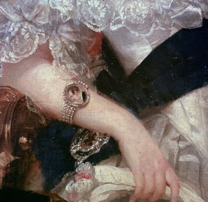 Detail eines Porträts von Königin Victoria, 1841