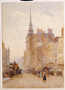 Blick auf Ludgate Hill von den Stufen der St. Pauls Kathedrale, 1900