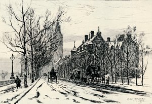 Das Embankment, Westminster, um 1892