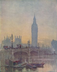 Die Houses of Parliament, London, 1910