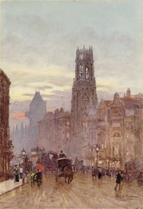 Blick die London Street hinunter
