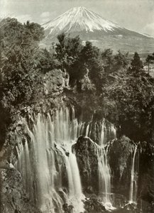 Fuji und der Shira-Ito-Wasserfall, 1910 von Herbert Ponting