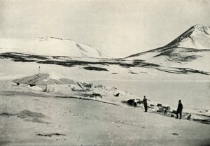 Meares und Demetri in der Discovery-Hütte, 4. November 1911, 1913