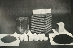 Die Schlittenration der Polarexpedition: Pemmikan, Kekse, Butter, Kakao, Zucker und Tee, 1911, 1913 von Herbert Ponting