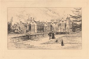 Charlecote von der Terrasse