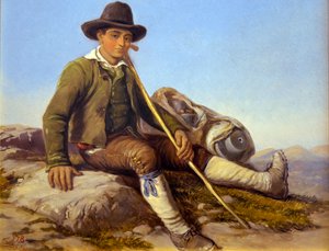 Berger de la Brigue, ca. 1850 von Hercule Trachel